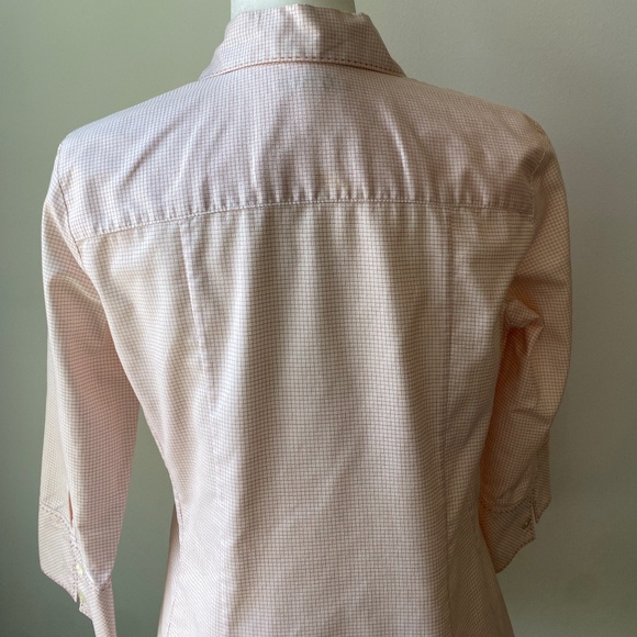 Banana Republic Tailored Fit Pink and White Button Down, Size M - Picture 6 of 8